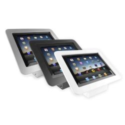 Secure Executive Enclosure with 45 Kiosk Stand for iPad 2/3/4/Air/Air 2/5th Gen/Pro 9.7in - White