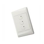 OMNI-BUS 3-BUTTON WALL SWITCH- WHITE