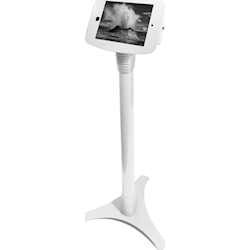 Secure Space Enclosure with Adjustable Floor Stand for Galaxy Tab A 9.7in - White