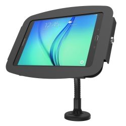 Secure Space Enclosure with Flex Arm Mount for Galaxy Tab A 9.7in - Black