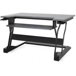 WorkFit-T Sit Stand Desktop Workstation (Black)