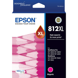 Epson 812XL High Capacity Ink Cartridge (Magenta)