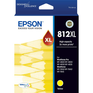 Epson 812XL High Capacity Ink Cartridge (Yellow)