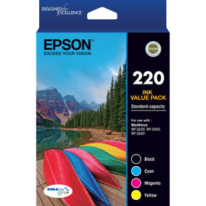 Epson 220 DuraBrite Ultra Standard Capacity Ink Cartridge (Value Pack)