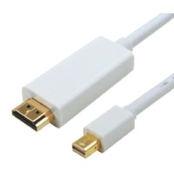 Astrotek AT-MINIDPHDMI-3, Mini DP to HDMI Cable, 20 pins Male to 19 pins Male, 3m, 1 Year Warranty, ASO CAB MINI-DP-M-HDMI-M-3M