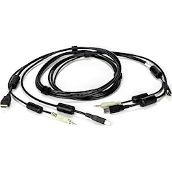 CABLE ASSY, 1-HDMI/1-USB/1-AUDIO, 6FT