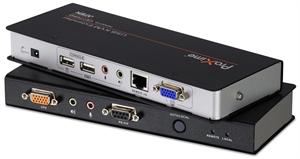 USB VGA/Audio Cat 5 KVM Extender with Deskew 1280 x 1024 @ 60Hz(300m); 1920 x 1200 @ 60Hz (150 m), RS-232, Audio - [ OLD SKU: CE-770 ]