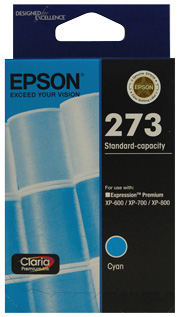 Epson 273 Std Cap Photo Cyan For XP-600, XP-700, XP-800