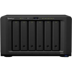 Synology DiskStation DS1618+ 6-Bay 3.5" Diskless 4xGbE NAS (Tower) (SMB), Intel Atom Quad Core 2.1GHz,4GB RAM,3xUSB3,2x eSATA, Scalable.3 year Wty