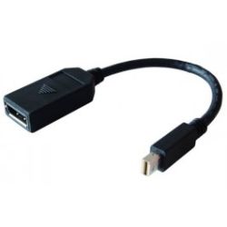 8Ware GC-MDPDP Mini Display Port  to Display Port 20-pin Male to Female Adapter Cable, 1 Year warranty, 8WR CAB MINI-DP-M-DP-F-ADAPTER