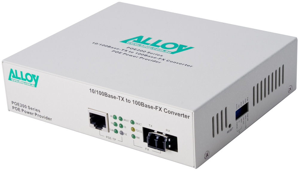 PoE PSE Fast Ethernet Media Converter