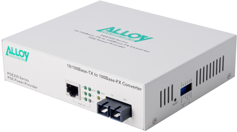 PoE PSE Fast Ethernet Media Converter