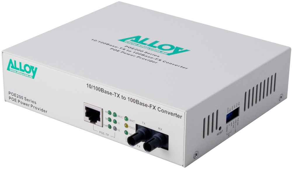 PoE PSE Fast Ethernet Media Converter