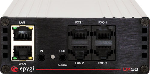 QX50 IP PBX, 2x FXO & 2x FXS, 16x SIP Ext