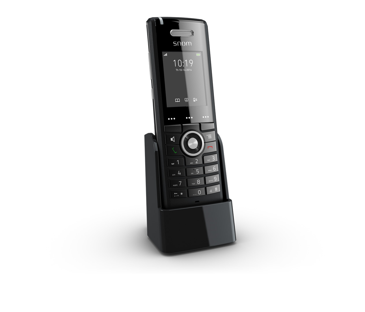 DECT handset with wideband HD audio quality