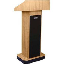 Executive Column Lectern Light Oak Non-Sound