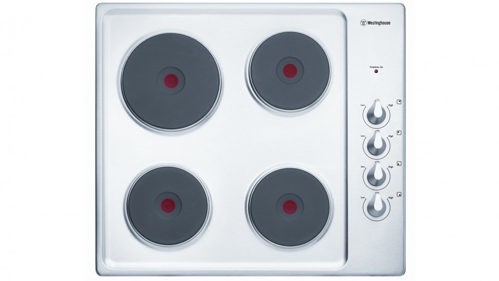 Westinghouse 60cm 4 Zone Stainless Steel Electric Cooktop